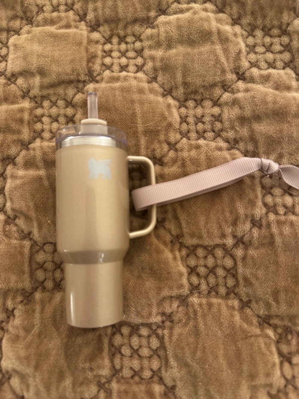 Mini Stanley Mug Ornament with Straw and Handle